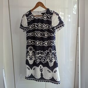 J Crew Blue+Lace Summer Dress, Sz 2